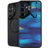 Ocean Blue Brush Stroke by Etta Vee Galaxy S25 Kickstand Case